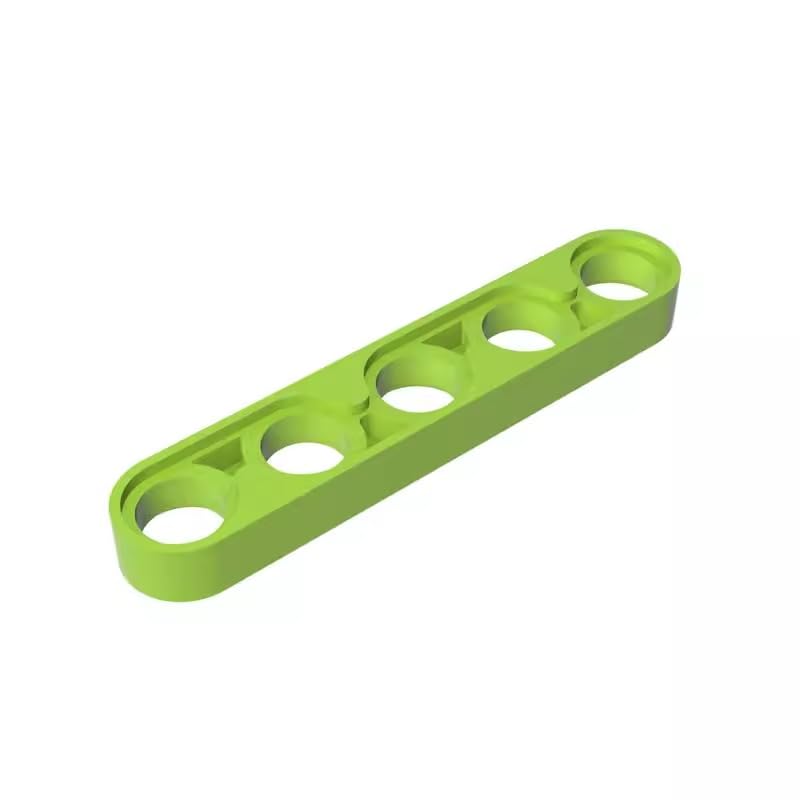 GDS-693 Compatible with LEGO 32017 Technic Beam 1x5 Thin, Lime, 50 PCS — image 1