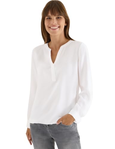 CECIL Bluse in Unifarbe White XXL