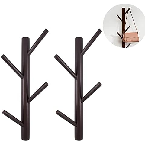 Perchero Pared Madera Natural con 8 Ganchos Cover