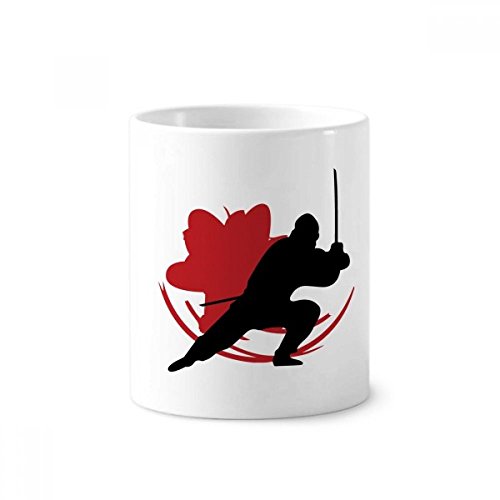 Tasse Sakura Asie en céramique blanche 350ml avec motif Katana Samouraï japonais
