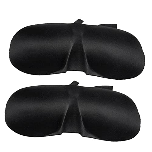 Masque de sommeil bandeau pour dormir et lot de cache-yeux noir