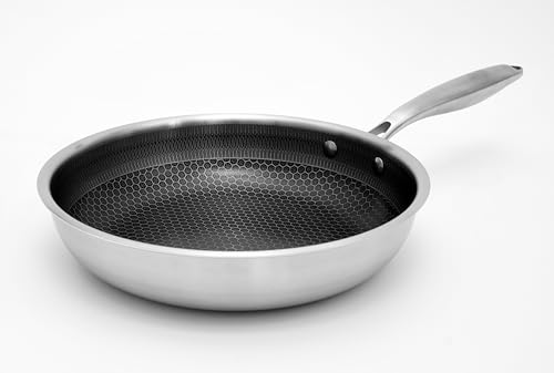 IH・ガス火 対応 三層構造 フライパン26cm (蓋無し) ハニカム フライパンガスIH対応 ふっ素コーティング 丈夫 長持ち食器洗機対応 最高の耐久性 傷つきにくいフライパン