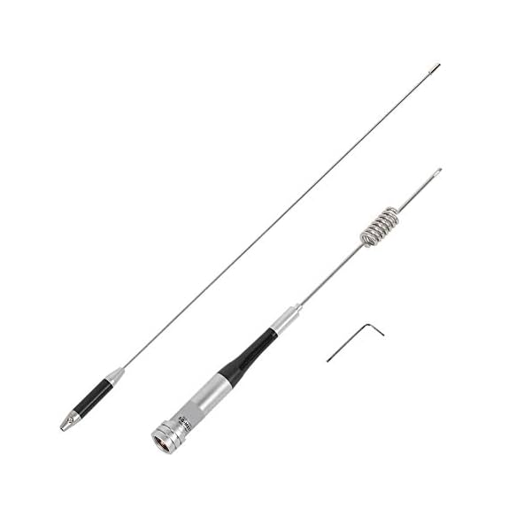 Autoradio Mobiele zendontvangers Antenne, regendichte dual-band 2.15dbi/5.5dbi 80W dual-band antenne met hoge…