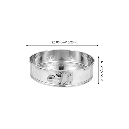 Doitool Springform Pan 10 Inch Stainless Steel Springform Cake Pan, Leakproof Nonstick Cheesecake Pan With Removable Bottom, Round Springform Cake Pan For Baking #TOP2