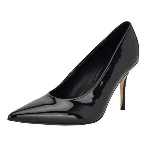 Calvin Klein Women's Leciey Pump, Black Patent 001, 7