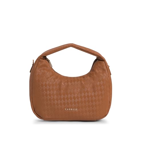 Image of Caprese Maddy Medium Hobo Bag for Women with Adjustable & Detachable Strap | Stylish Textured Handbag for Everyday Use | Perfect for Casual Outings, Work, Travel, and Special Events