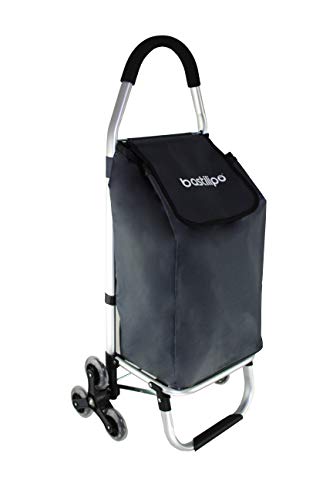 Bastilipo 2017 Chariot Montant à 6 Roues Pliables Gris 46 l