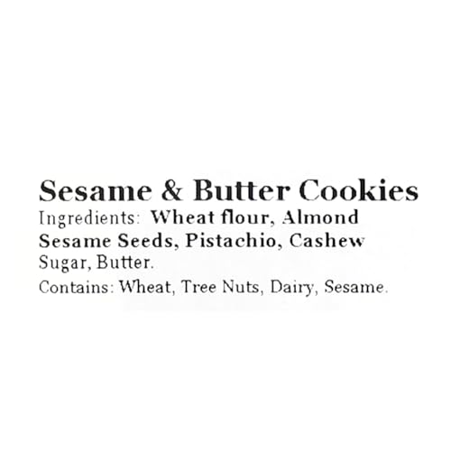 Zalatimo Sweets Since 1860, 100% All Natural Sesame & Butter Shortbread Cookies, Round Gift Tin, Slightly Sweet Cookies with No Preservatives, No Additives, No Corn Starch, No Syrups! 1.65Lbs