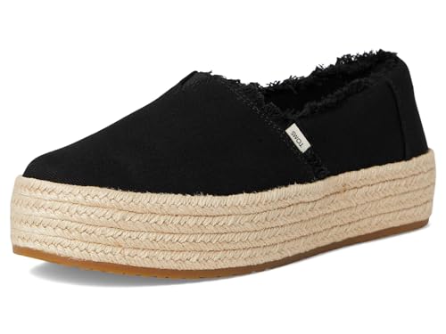 Image of TOMS Women's Valencia Platform Espadrille, Textile Upper, OrthoLite Insole