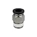 PneumaticPlus PC-3/8-N3 Push to Connect Tube Fitting, Male Straight - 3/8" Tube OD x 3/8" NPT Thread (Pack of 10)
