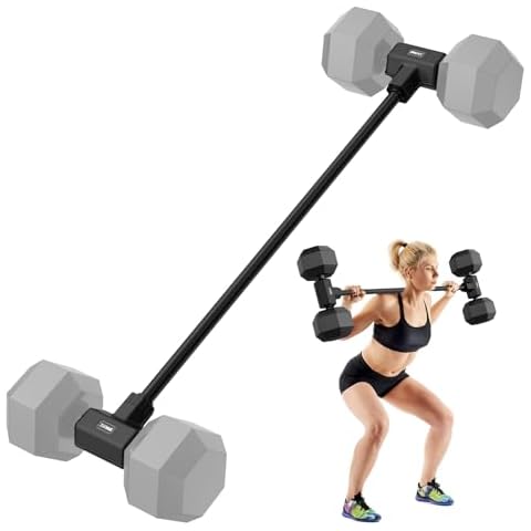 Dumbbell Converter Convert Dumbbells to Barbell Set Adjustable weights & Up to 280 lb Capacity Weight Barbell Barbell Dumbbells Converter for Home Gym Weight Lifting for full Body Workouts Cover