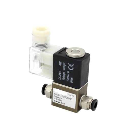 Électrovanne 2V025-08 24V DC pour automatiser le soufflage et les vérins