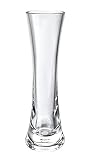 KLIFA- Small Acrylic Round Bud Vase, Shatterproof, High Transparency, Plastic Single Stem Vase, Clea