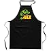 Camisetas EGB Delantal Increíble Hulk ochenteras 80´s Retro Comic (Negro)