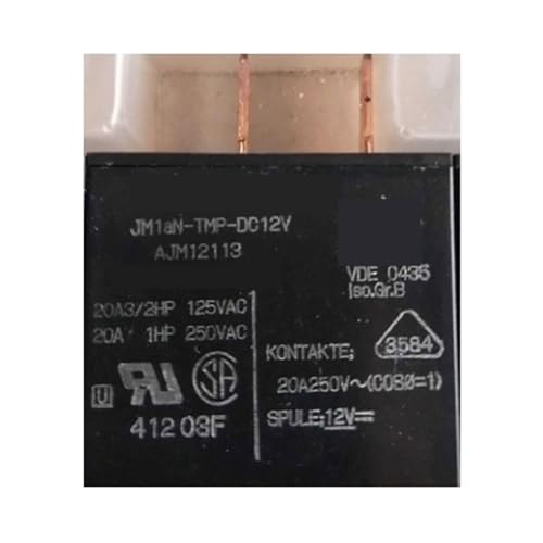Relé JM1AN-TMP-DC12V repuesto de 4 pines para restaurar el sistema de frío
