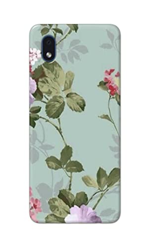Image of Printed Hard Back Cover Case for Samsung Galaxy M01 Core | Samsung Galaxy A01 Core Back Cover (Floral Painting) -1302