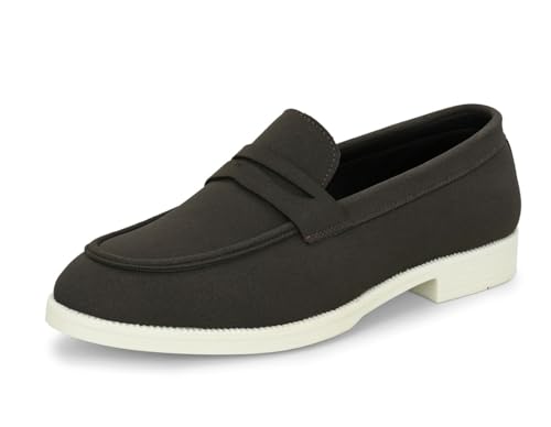 Image of MACTREE Suede Leather Stylish Loafers Shoes for Men
