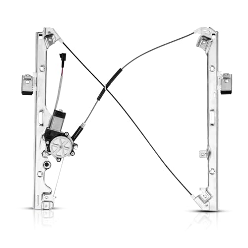 SUNROAD Power Window Regulator Motor Assembly Front Left Driver Side Replacement for Chevrolet Silverado 2500 HD 01-04 & Silverado 1500 1999-2003 2006 Suburban 2500 Tahoe by SUNROAD - Used condition - US$26.29