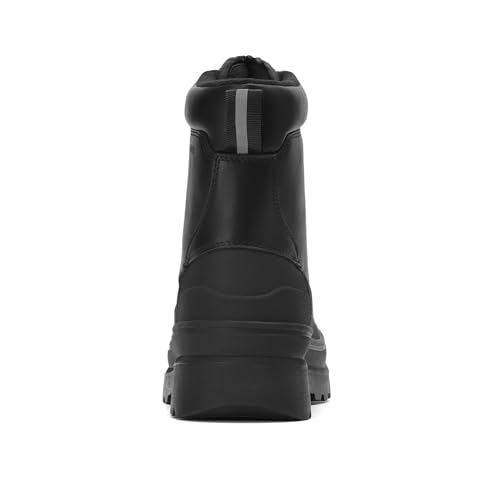 Bruno Marc Men's Insulated Waterproof Snow Boots Warm Winter Outdoor Hiking Work Boot,Black,Size 12,SBSB2304M