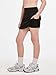 Haloumoning Girls Athletic Skorts Kids Tennis Skirt with Shorts Golf Running Workout Skort with Pockets 5-14 Years Black