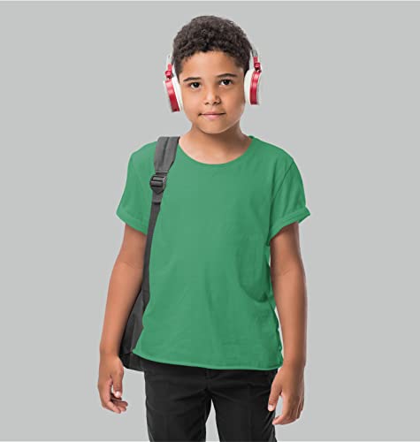 Image of Hangout Hub HH87 Tshirt for Boy's | Regular Fit | Super Combed Cotton Kids T-Shirt | Solid Plain Tees | Round Neck T Shirt | Half Sleeves |Pack of 2 | 3 | 4 | 5 |6
