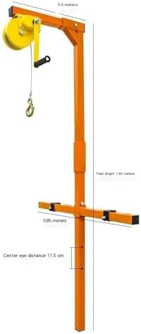 Air Conditioner Lifting Tool with Installation Bracket & Manual Winch Hoist for Secure Outdoor Unit Support | Heavy-Duty, Adjustable, Easy Installation