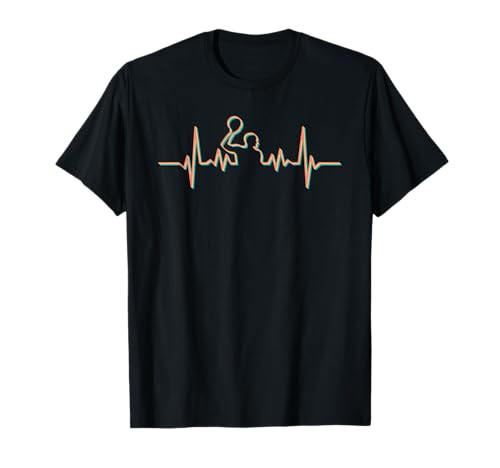 Regalo de natación de waterpolo Heartbeat para jugadores de waterpolo Camiseta
