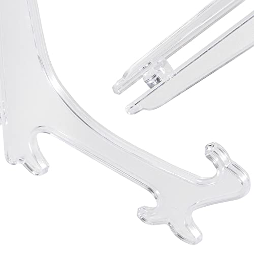 ZOENHOU 20 Pack 10 Inch Large Plastic Easels, Clear Easels Display Photo Picture Frame Stand Holder Rack - Image 3