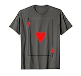 disfraz facil y sencillo para halloween La camiseta de disfraz de naipes Ace of Hearts es ideal para Halloween divertido, fácil y perezoso, camiseta de disfraz de mazo de cartas grupal o camiseta de disfraz de carta de póquer para jugador de cartas. ¡HAGA CLIC EN NUESTRA MARCA PARA TODOS LOS