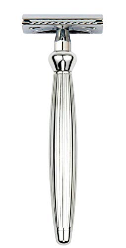 Edwin Jagger Bulbous De Razor - Safety Razor, Double Edge Razor Wet Shaving Razors  (Grey)