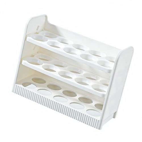 Guardahuevos transparente y compacto compatible con baldas y puertas de nevera 2