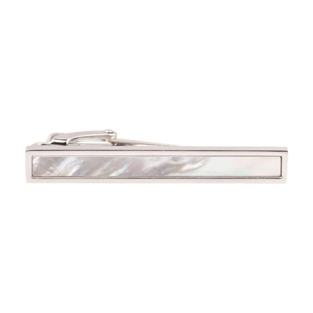 the tie hub Silver Mother of Pearl Tie Bar For Men-picture-25
