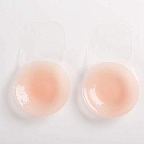 shopecom Nipple Cover for Women Reusable & Ultra Thin Soft Silicone, Waterproof & Sweat-Free Bra Pad Smooth Look for Bra, Shape Wear Dress, Strapless, Sheer Top Dress for Women (2 Pcs) Beige-picture-38