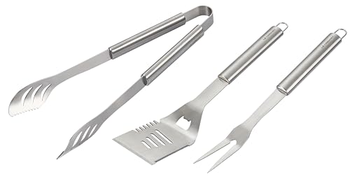 Image of Le Creuset Stainless Steel Outdoor Grilling Tools 3-Piece Set