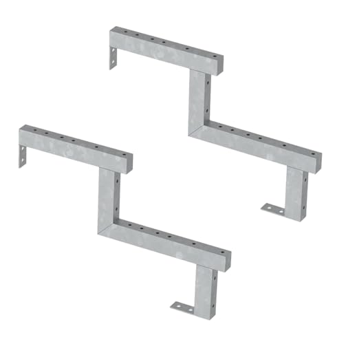 Limon acier galvanisé 2 marches H34cm Vinuovo pour remplacer un escalier en bois pourri