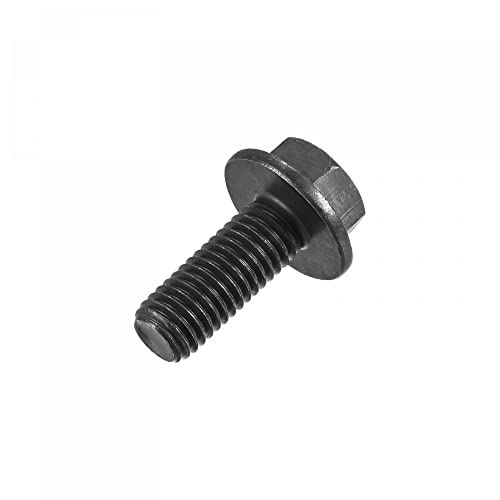 Image of uxcell Metric M10x25mm Hex Flange Bolts, 6pcs 10.9 Grade Carbon Steel Hexagon Head Screws