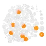 ibasenice おもちゃの車のギア プラスチック DIY プロジェクト ギア 多機能手芸ギア ロボットギア用品 1 袋 (ランダムスタイル)