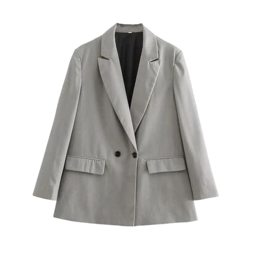Blazer femme ample pour structurer votre silhouette sans serrer avec double boutonnage A014 S