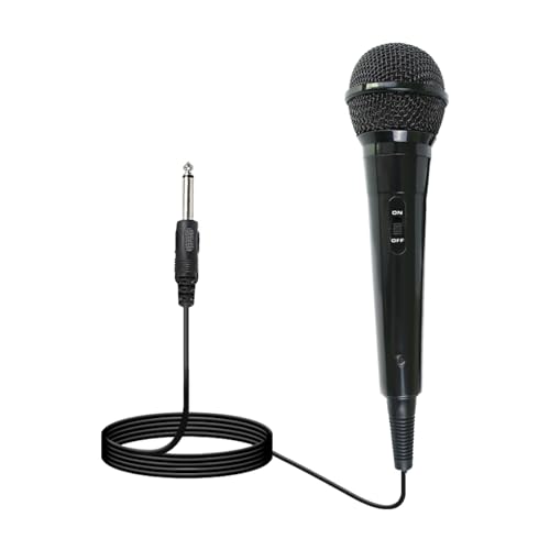 Dynamisches Mikrofon Karaoke Mikrofon Professional Mikrofon Handheld Mikrofon mit Nierencharakteristik mit 3 m Kabel 6,5 mm Klinke Gesangsmikrofon für Verstärker PA System...