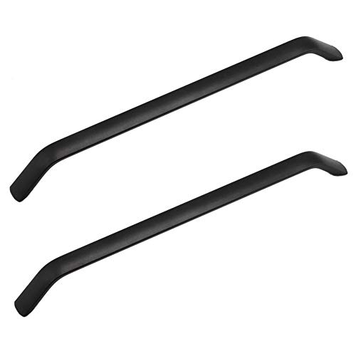 Dreneco 2 Pack Black Cabinet Handles Cupboard Handles Drawer Handles Kitchen Door Handles Bow Shaped Handles (224mm Hole Centres) - Image 2