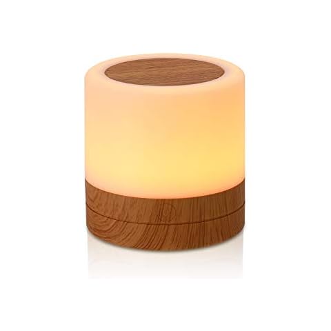 MIAROZ LED Night Light,Small Bedside Table Lamp for Kids,Touch Lamps Bedside, Remote Control Dimmable Light and RGB Color Changing,Warm Mood Light Color for Baby, Children,Bedroom Cover