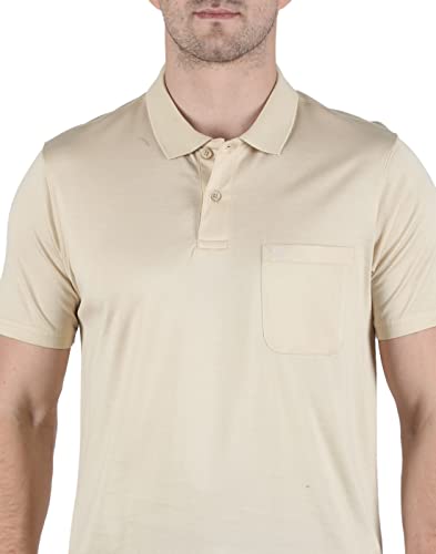 Image of Monte Carlo Mens White Plain Collar T-Shirt |22203606-1