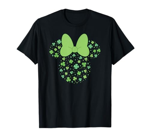 Disney Minnie Mouse Icon Shamrock Clovers St Patrick's Day T-Shirt