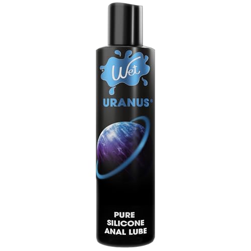 Wet Uranus Silicone-Based Anal Lube for Men Women & Couples | Long-Lasting & Water-Resistant Premium Personal Sex Lubricant - Safe to Use with Latex Condoms - Non-Sticky & Hypoallergenic 4.2 fl oz