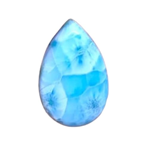 Larimar naturel poire 19x12mm cabochon calibré pour réussir vos sertissages de bijoux DIY