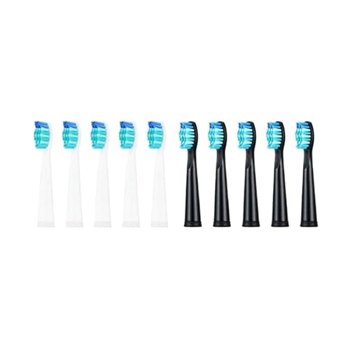 5-10 �����\�ȃu���V�w�b�h�уu���V Seago �ƌ݊�������AFairywill �d�����u���V FW/SG 507/508/515/551/917/959/908 �ƌ݊�������(5 Black 5 White)