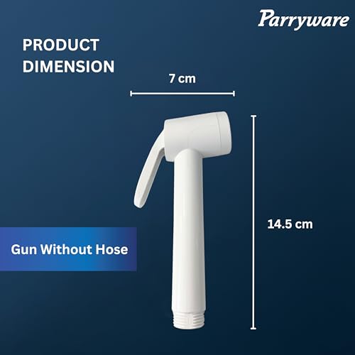 Image of Parryware Health Faucet PVC Gun Without Hose and Hook | Economical Toilet Spray Gun /Bidet Spray Gun for Bathroom (E618371099)