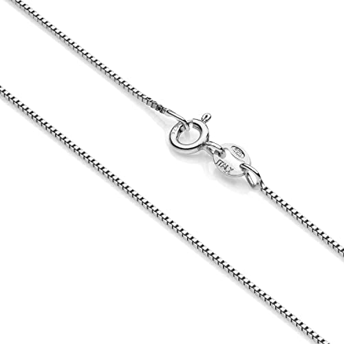 Chaîne maille vénitienne argent 925 anti-noircissement collier robuste 1mm