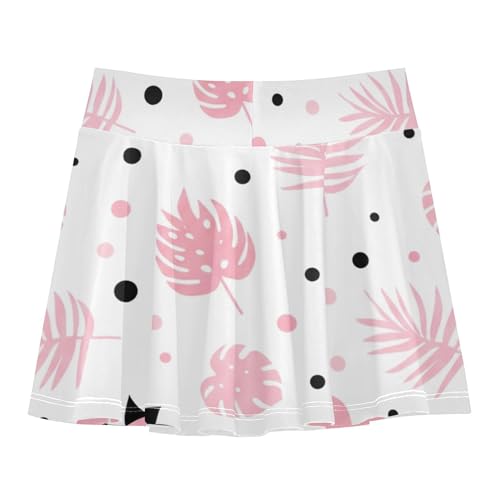 Joisal Girls Skorts Athletic Shorts Skirts with Shorts Cute School Cute Pink Dinosaurs White 3t2
