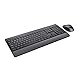 Trust Trezo Wireless Spanische QWERTY Tastatur und Maus, Langlebiges Design, leise und ergonomische Tastatur, Handgelenkstütze, 48 Monate Akku, 2,4 GHz, Mac, PC, Laptop